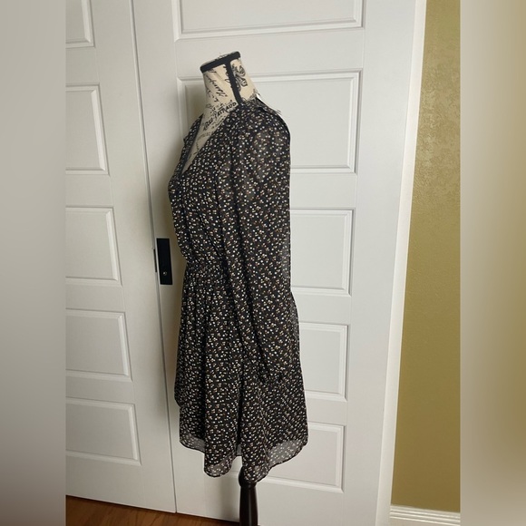 NWT Madewell Georgette Button-Front Mini Dress Adorable Ditsy XS - Picture 8 of 12